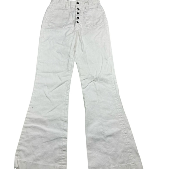 h.i.s Denim - Vintage 60s/70s H.I.S flare white denim 25x32 low/mid rise USA
